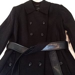 NWT A.N.A. Black Wool Coat XL